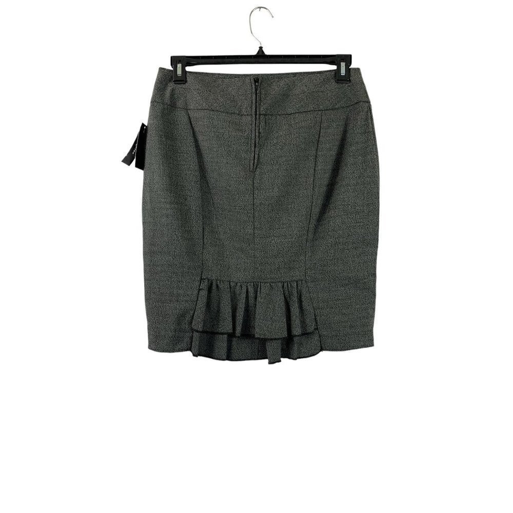 IZ Byer Women's Charcoal Skirt - Picture 2 of 5
